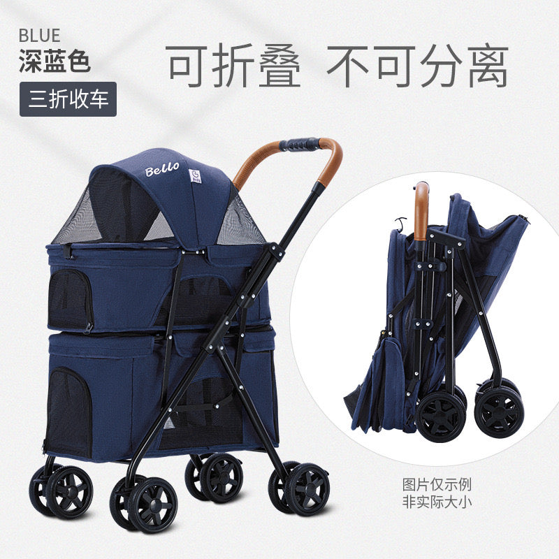 BELLO Double Decker Pet Stroller pppet.ca